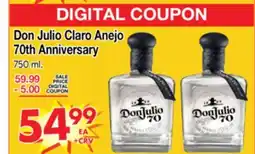 Superior Grocers Don Julio Claro Anejo offer