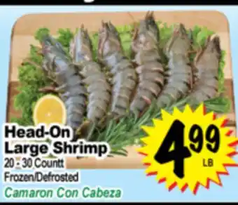 Superior Grocers Head-On Large Shrimp offer