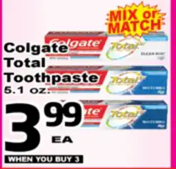 Superior Grocers Colgate Total Toothpaste offer