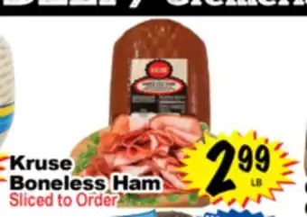 Superior Grocers Kruse Boneless Ham offer