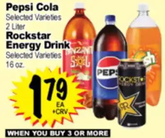 Superior Grocers Pepsi Cola, Rockstar Energy Drink, 16 oz offer