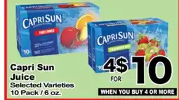 Superior Grocers Capri Sun Juice offer