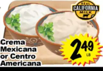 Superior Grocers Crema Mexicana or Centro Americana offer