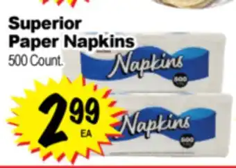 Superior Grocers Superior Paper Napkins offer