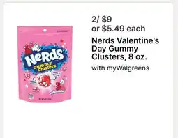 Walgreens Nerds Valentine's Day Gummy Clusters offer