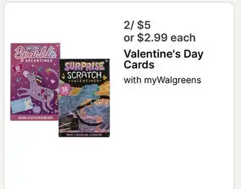 Walgreens Valentine's Day Cards offer