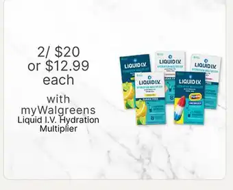 Walgreens Liquid I. V. Hydration Multiplier offer