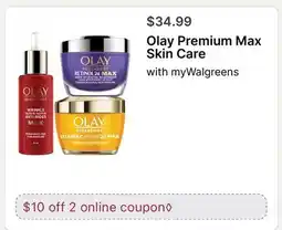 Walgreens Olay Premium Max Skin Care offer