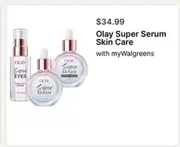 Walgreens Olay Super Serum Skin Care offer