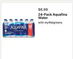 Walgreens Aquafina Water offer