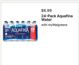 Walgreens Aquafina Water offer