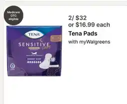 Walgreens Tena Pads offer