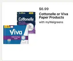 Walgreens Cottonelle or Viva Paper Products offer