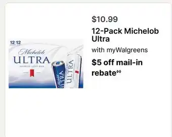 Walgreens 12-Pack Michelob Ultra offer