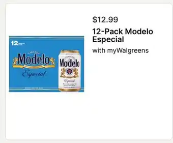 Walgreens 12-Pack Modelo Especial offer