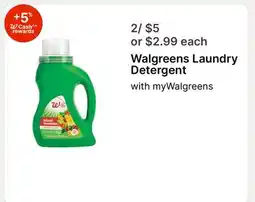 Walgreens Walgreens Laundry Detergent offer