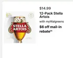 Walgreens 12-Pack Stella Artois offer