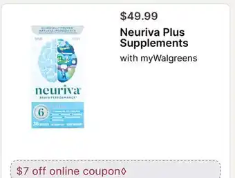 Walgreens Neuriva Plus Supplements offer