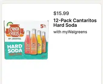 Walgreens 12 Cantaritos Hard Soda offer