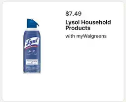 Walgreens Lysol Household Products offer