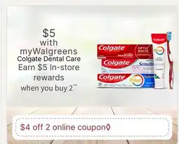 Walgreens Colgate Dental Care offer