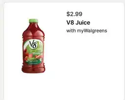 Walgreens V8 Juice offer