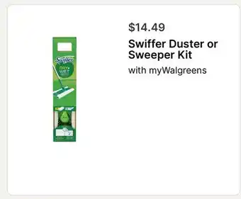 Walgreens Swiffer Duster or Sweeper Kit offer