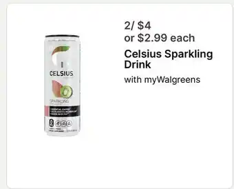 Walgreens Celsius Sparkling Drink offer