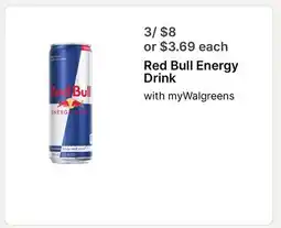 Walgreens Red Bull Energy Drink offer