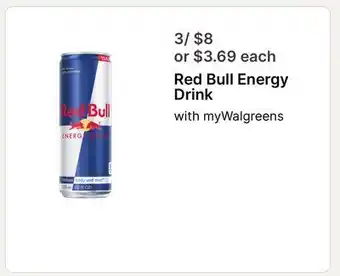 Walgreens Red Bull Energy Drink offer