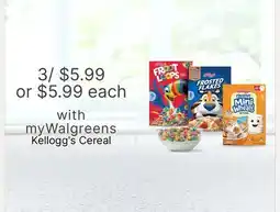 Walgreens Kellogg's Cereal offer