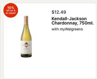 Walgreens Kendall-Jackson Chardonnay, 750ml offer