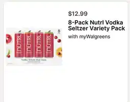 Walgreens 8-Pack Nutrl Vodka Seltzer Variety Pack offer