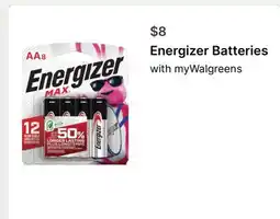 Walgreens Energizer Batteries offer