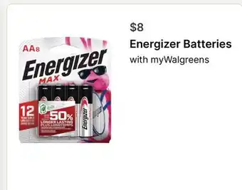 Walgreens Energizer Batteries offer