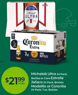 Rite Aid Michelob Ultra, Estrella Jalisco, Modelito or Coronita offer