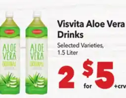 Vallarta Supermarkets Visvita Aloe Vera Drinks offer