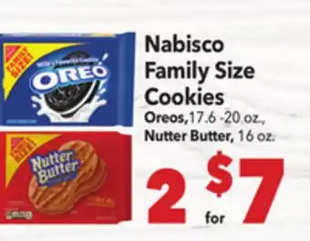 Vallarta Supermarkets Nabisco Family Size Cookies offer