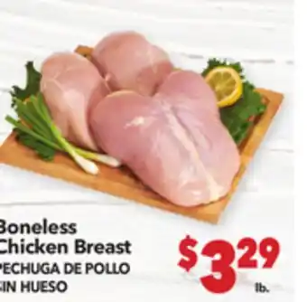 Vallarta Supermarkets Boneless Chicken Breast / PECHUGA DE POLLO SIN HUESO offer