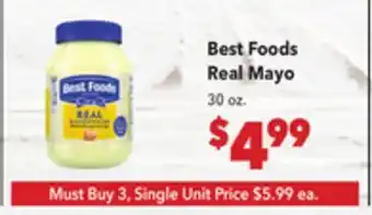 Vallarta Supermarkets Best Foods Real Mayo offer