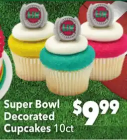 Vallarta Supermarkets Super Bowl Decorated Cupcakes offer