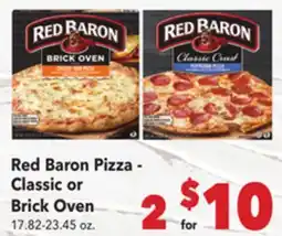 Vallarta Supermarkets Red Baron Pizza-Classic or Brick Oven offer