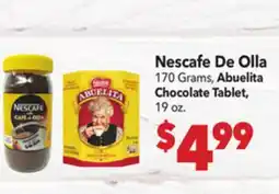 Vallarta Supermarkets Nescafe De Olla offer