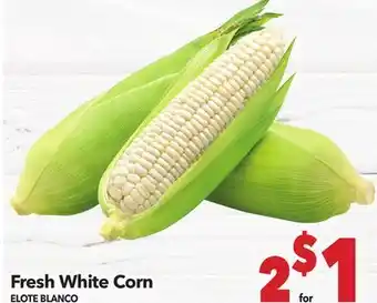 Vallarta Supermarkets Fresh White Corn / ELOTE BLANCO offer