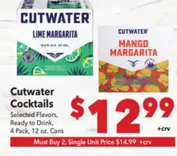 Vallarta Supermarkets Cutwater Cocktails offer