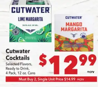 Vallarta Supermarkets Cutwater Cocktails offer