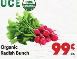 Vallarta Supermarkets Organic Radish Bunch offer