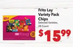 Vallarta Supermarkets Frito Lay Variety Pack Chips offer