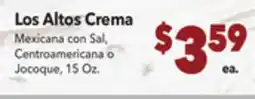 Vallarta Supermarkets Los Altos Crema offer