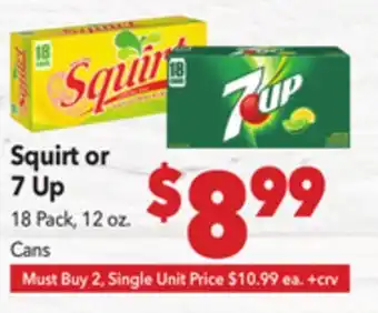 Vallarta Supermarkets Squirt or 7 Up offer